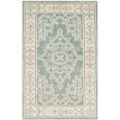 Safavieh Kenya 3' X 5' Hand Knotted Wool Pile Rug in Ivory and Blue