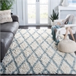 Safavieh Kenya 6' X 9' Hand Knotted Rug in Ivory and Blue