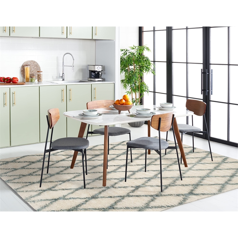 Safavieh Kenya 8' X 10' Hand Knotted Rug in Ivory and Blue