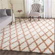 Safavieh Kenya 8' X 10' Hand Knotted Rug in Ivory and Terracotta