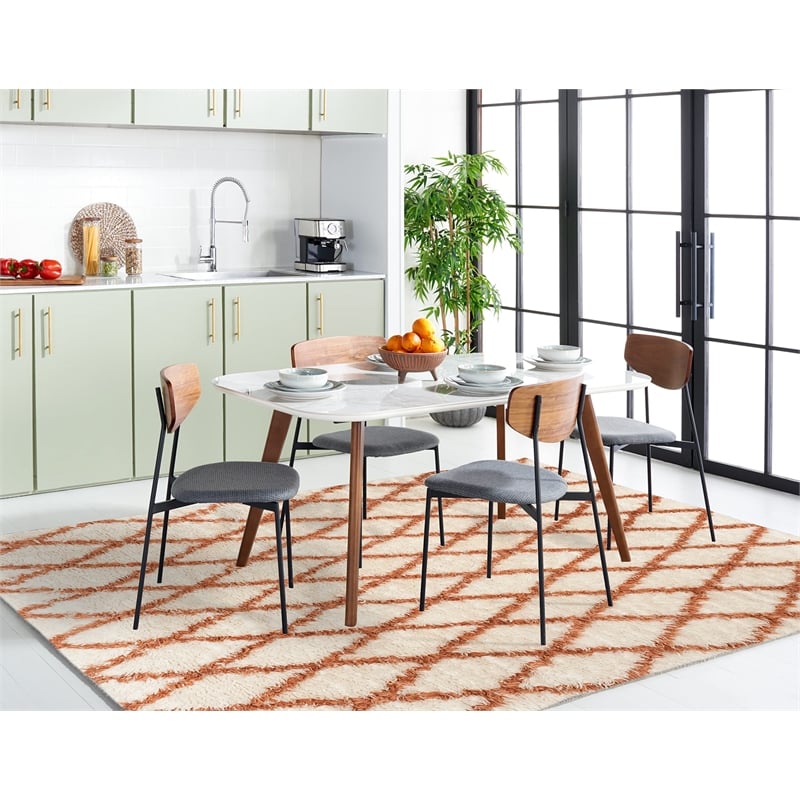 Safavieh Kenya 9' X 12' Hand Knotted Rug in Ivory and Terracotta