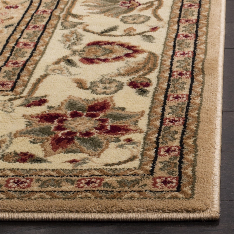 safavieh lyndhurst 12' x 18' power loomed rug in beige and ivory