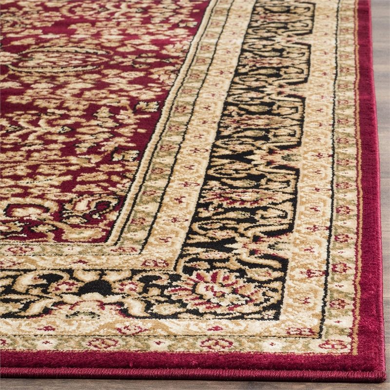 Safavieh Lyndhurst 10' X 14' Power Loomed Rug in Red and Black
