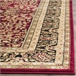 Safavieh Lyndhurst 10' X 14' Power Loomed Rug in Red and Black