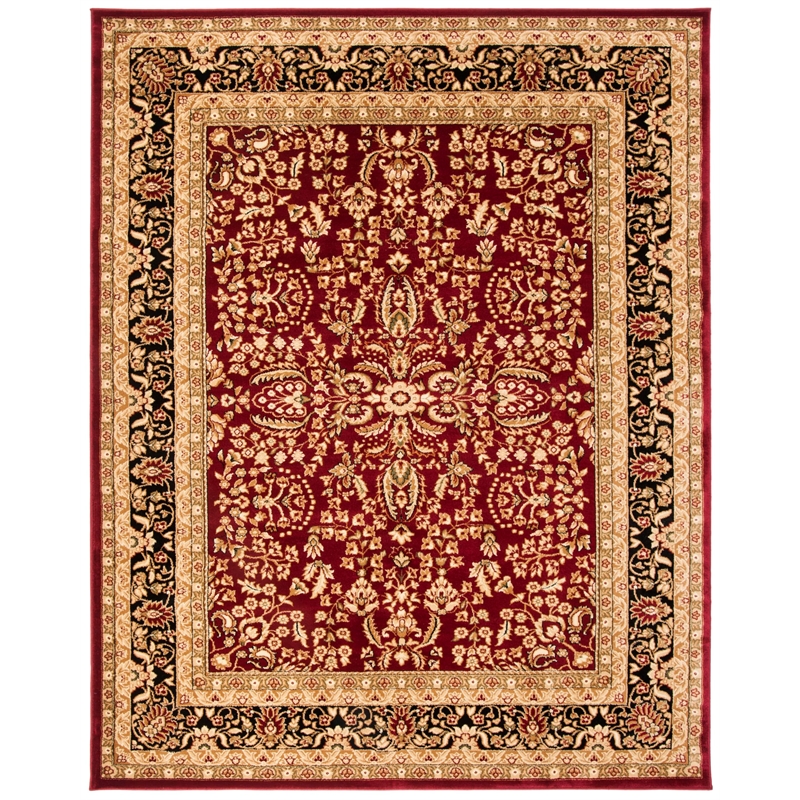 Safavieh Lyndhurst 10' X 14' Power Loomed Rug in Red and Black