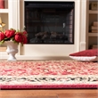 Safavieh Lyndhurst 10' X 14' Power Loomed Rug in Red and Black