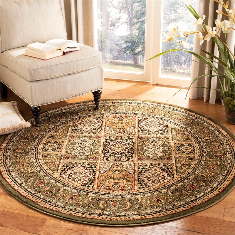 Safavieh Lyndhurst 10' X 14' Power Loomed Rug in and Green