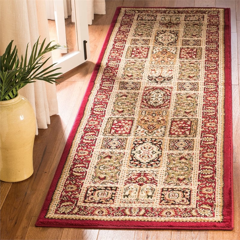 Safavieh Lyndhurst 10' Round Power Loomed Rug in and Green
