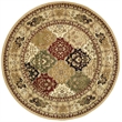 Safavieh Lyndhurst 10' Round Power Loomed Rug in and Black