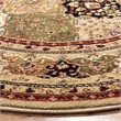 Safavieh Lyndhurst 10' Round Power Loomed Rug in and Black