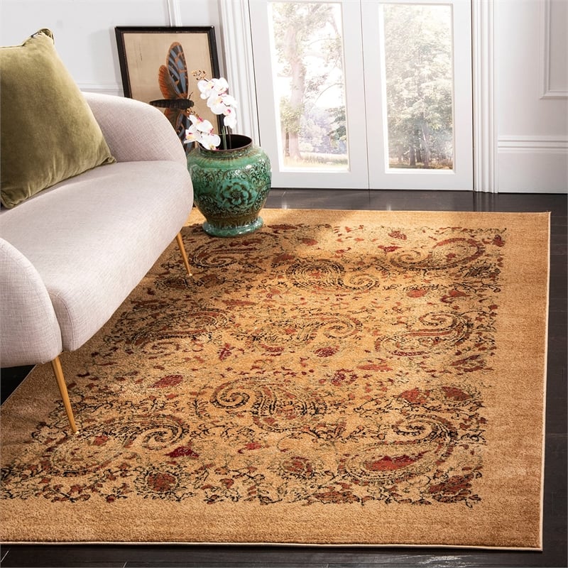 Safavieh Lyndhurst 10' Round Power Loomed Rug in Beige