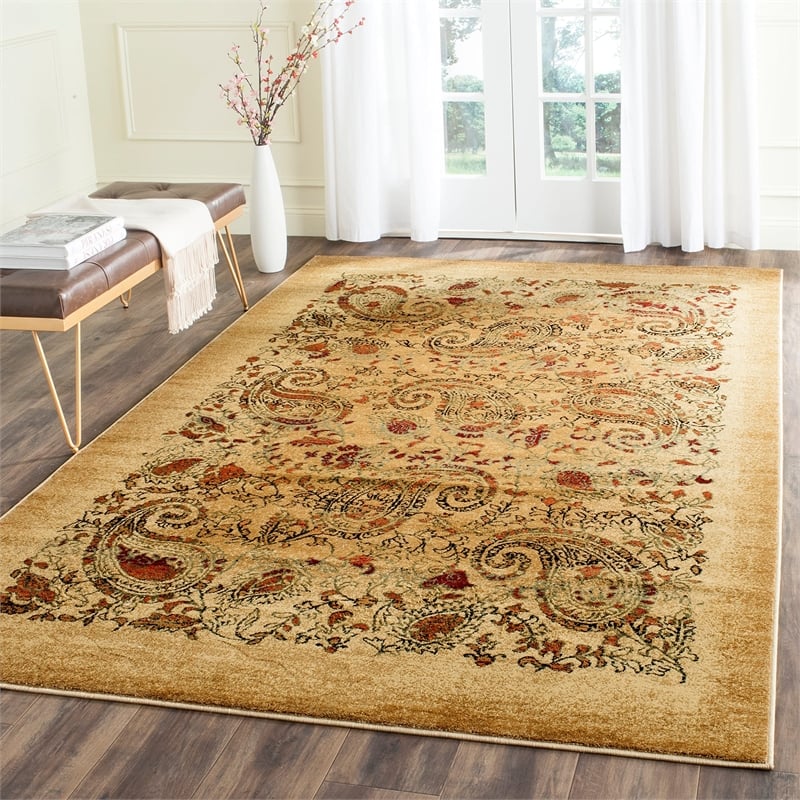 Safavieh Lyndhurst 11' X 15' Power Loomed Polypropylene Rug in Beige