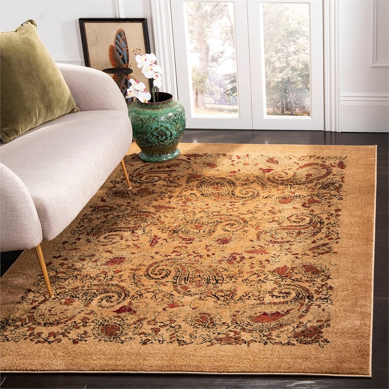 Safavieh Lyndhurst 11' X 15' Power Loomed Polypropylene Rug in Beige