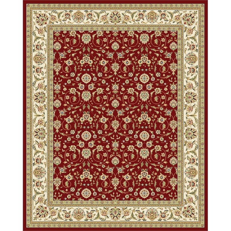 Safavieh Lyndhurst 11' X 15' Power Loomed Rug in Red and Ivory