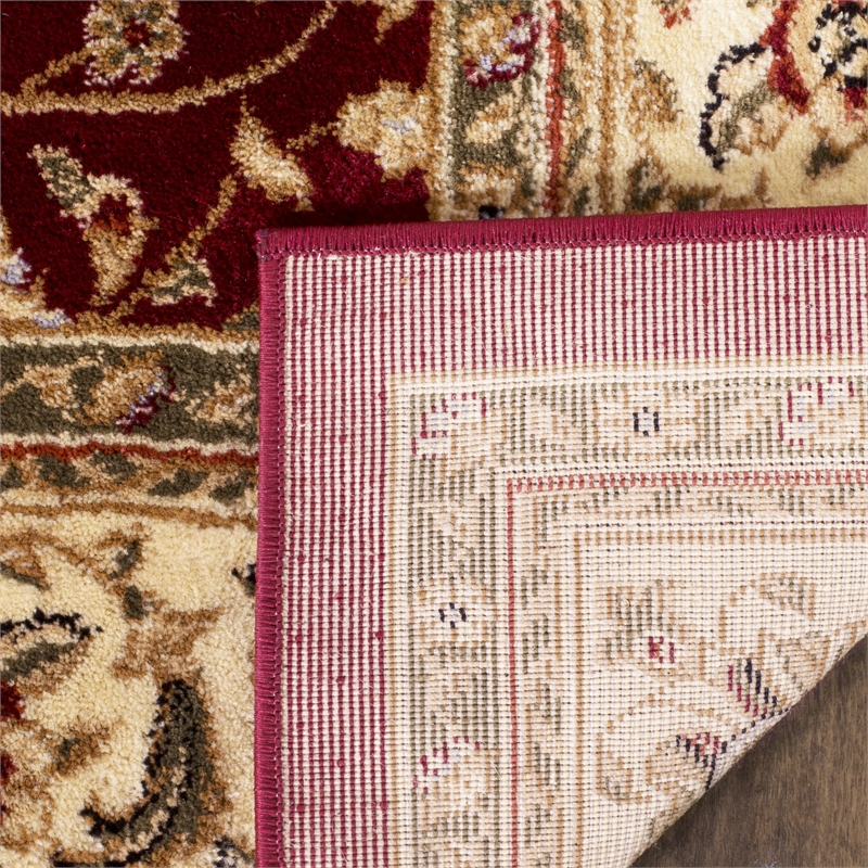 Safavieh Lyndhurst 11' X 15' Power Loomed Rug in Red and Ivory
