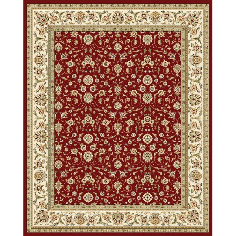 Safavieh Lyndhurst 12' X 18' Power Loomed Rug in Red and Ivory
