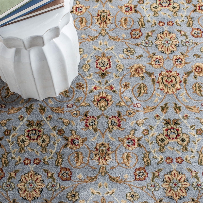 Safavieh Lyndhurst 11' X 15' Power Loomed Rug in Light Blue and Ivory