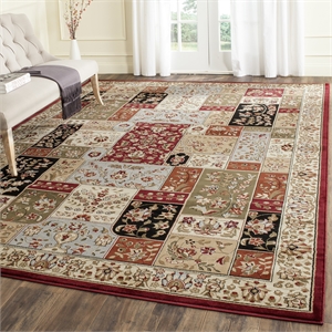 Safavieh Lyndhurst 10' Square Power Loomed Rug in and Ivory