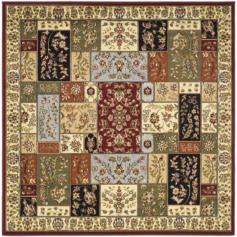 Safavieh Lyndhurst 10' Square Power Loomed Rug in and Ivory