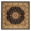 Safavieh Lyndhurst 4' Round Power Loomed Rug in Black and Ivory