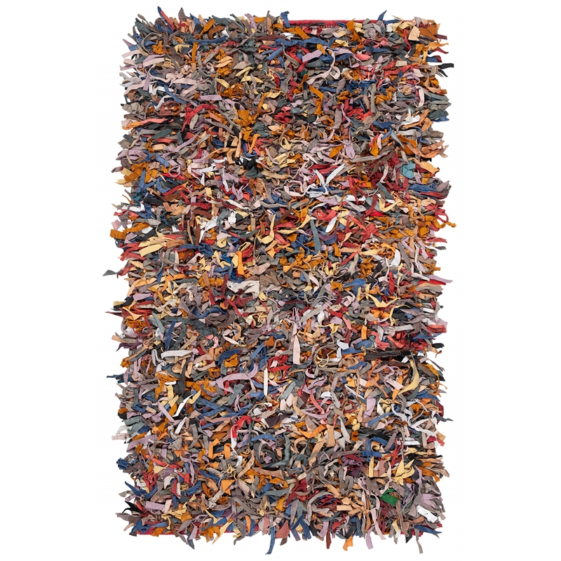 Safavieh Leather Shag 3' X 5' Hand Knotted Leather Rug