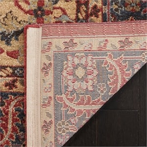 Safavieh Mahal 2'2&quot X 6' Power Loomed Rug in Navy and Red