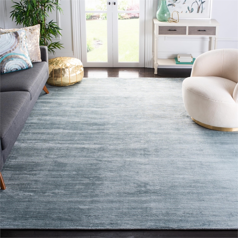 Safavieh Mirage 9' X 12' Loom Knotted Viscose Pile Rug in Blue