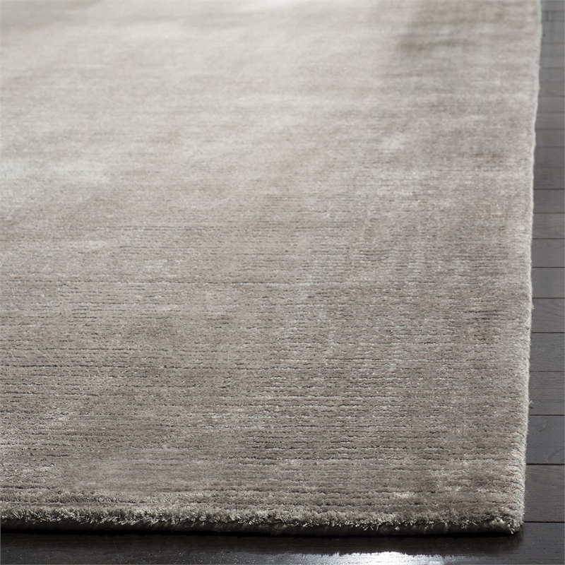 Safavieh Mirage 9' X 12' Loom Knotted Viscose Pile Rug in Silver