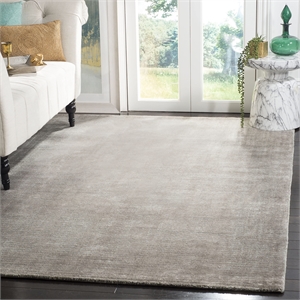 Safavieh Mirage 9' X 12' Loom Knotted Viscose Pile Rug in Silver