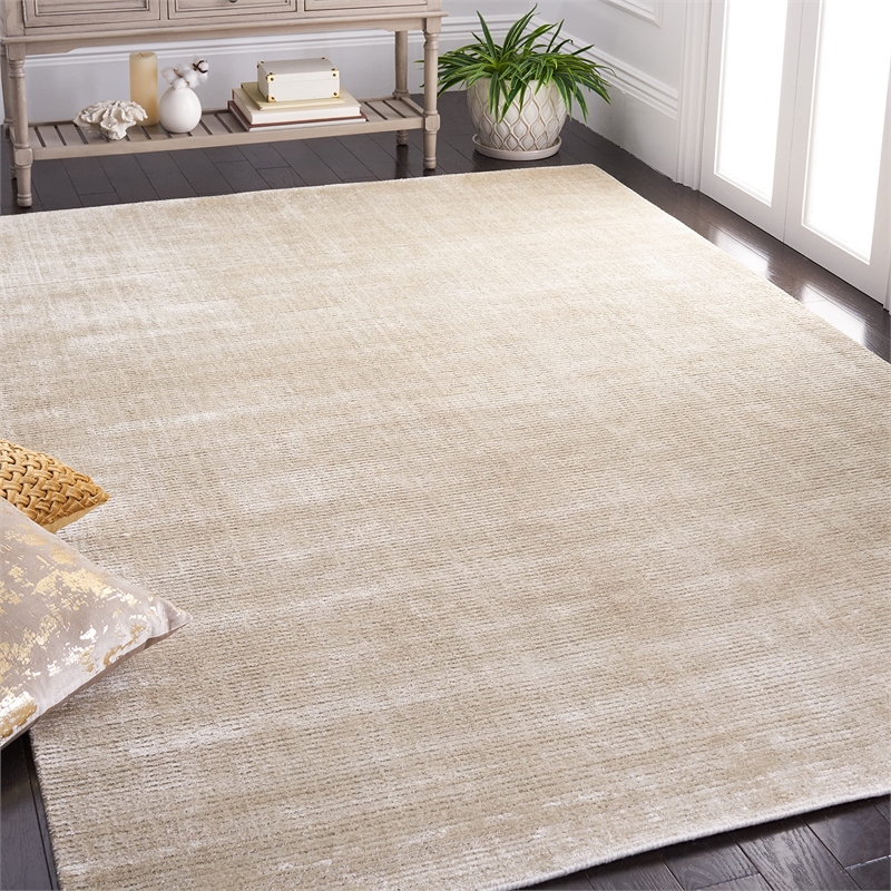 Safavieh Mirage 6' X 9' Loom Knotted Rug in Silver and Green