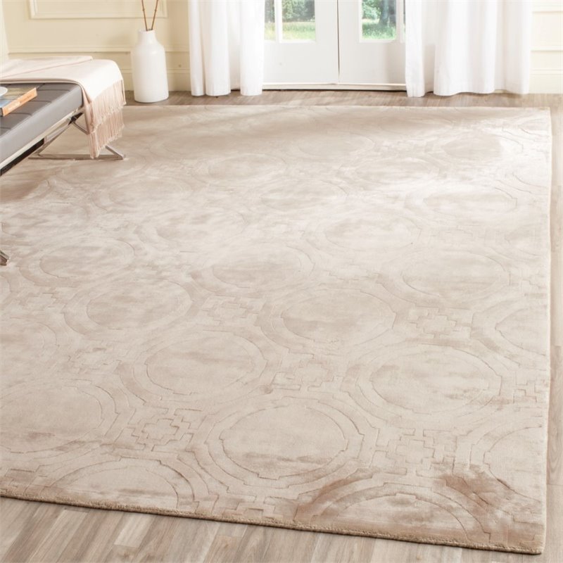 Safavieh Mirage 4' X 6' Loom Knotted Viscose Pile Rug in Beige