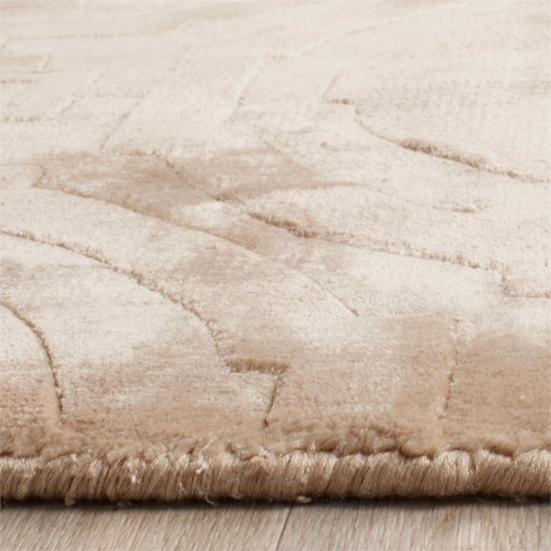Safavieh Mirage 9' X 12' Loom Knotted Viscose Pile Rug in Beige
