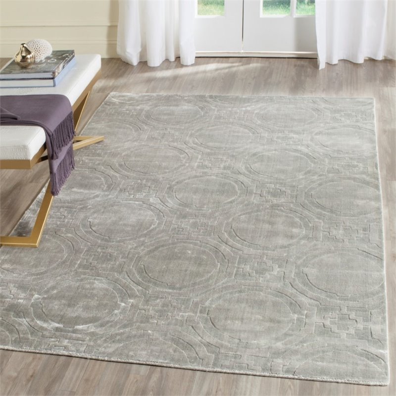 Safavieh Mirage 5' X 8' Loom Knotted Viscose Pile Rug in Blue