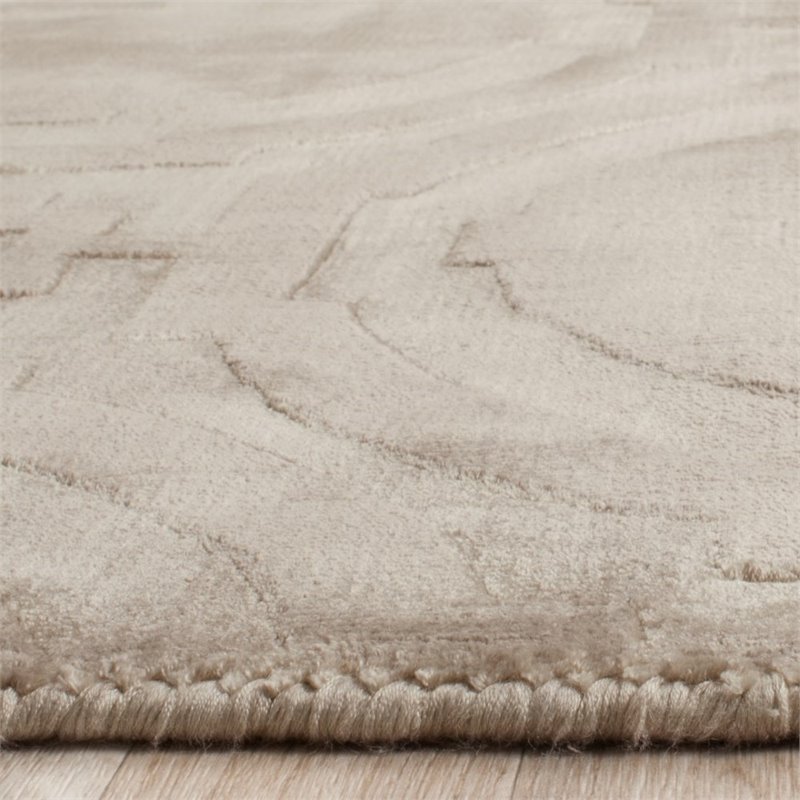 Safavieh Mirage 5' X 8' Loom Knotted Viscose Pile Rug in Silver