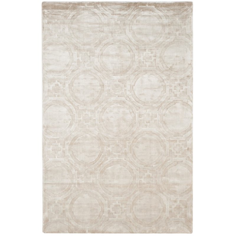 Safavieh Mirage 9' X 12' Loom Knotted Viscose Pile Rug in Silver