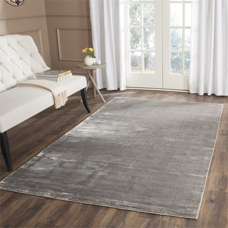 Safavieh Mirage 4' X 6' Loom Knotted Viscose Pile Rug in Steel