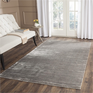 Safavieh Mirage 4' X 6' Loom Knotted Viscose Pile Rug in Steel