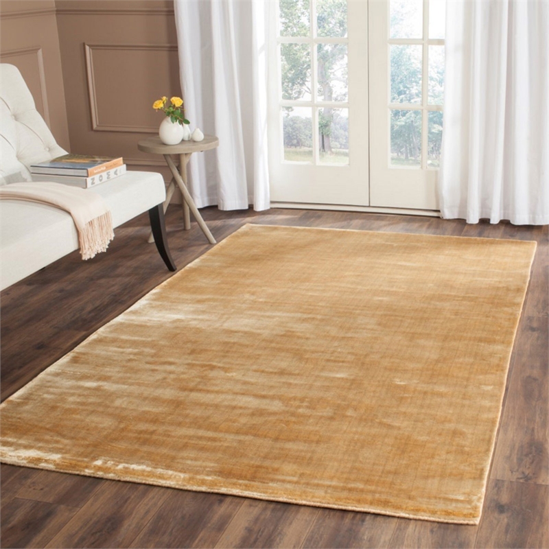 Safavieh Mirage 9' X 12' Loom Knotted Viscose Pile Rug in Silver