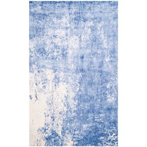 Safavieh Mirage 9' X 12' Loom Knotted Viscose Pile Rug in Dark Blue