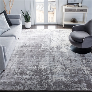 Safavieh Mirage 9' X 12' Loom Knotted Viscose Pile Rug in Gray