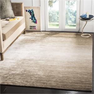 Safavieh Mirage 6' X 9' Hand Woven Viscose and Cotton Rug in Champagne