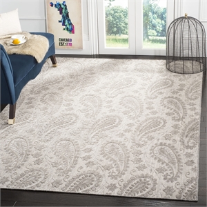 Safavieh Mirage 6' X 9' Hand Woven Wool Viscose and Cotton Rug in Gray