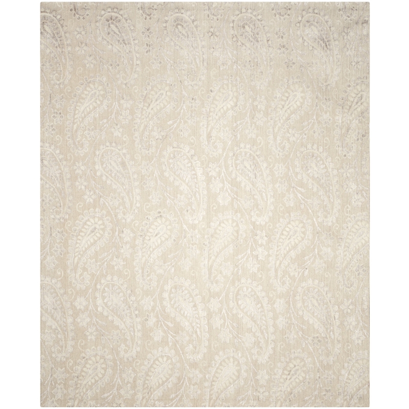 Safavieh Mirage 9' X 12' Hand Woven Rug in Ivory and Silver