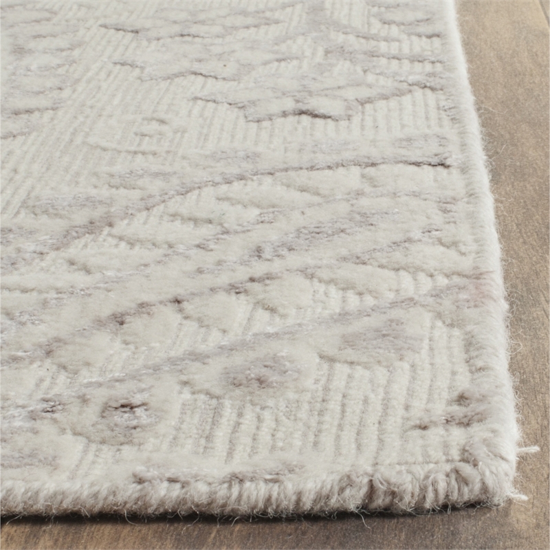 Safavieh Mirage 9' X 12' Hand Woven Rug in Ivory and Silver