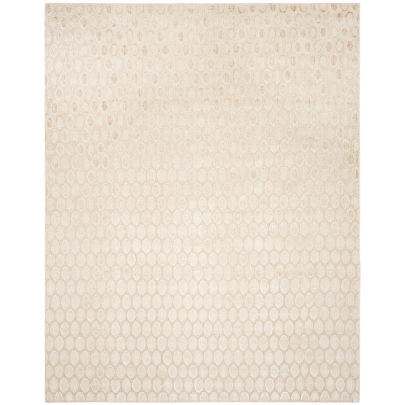 Safavieh Mirage 9' X 12' Handmade Wool Viscose and Cotton Rug in Beige