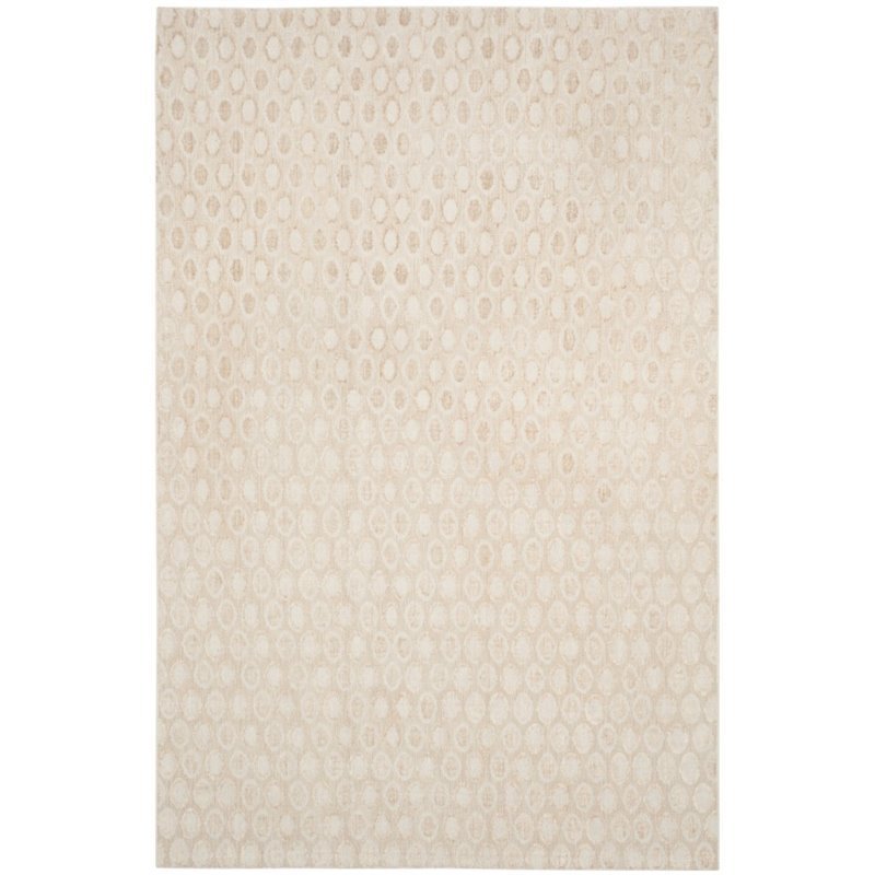 Safavieh Mirage 9' X 12' Handmade Wool Viscose and Cotton Rug in Beige