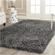 Safavieh Malibu Shag 3' X 5' Hand Tufted Rug in Charcoal