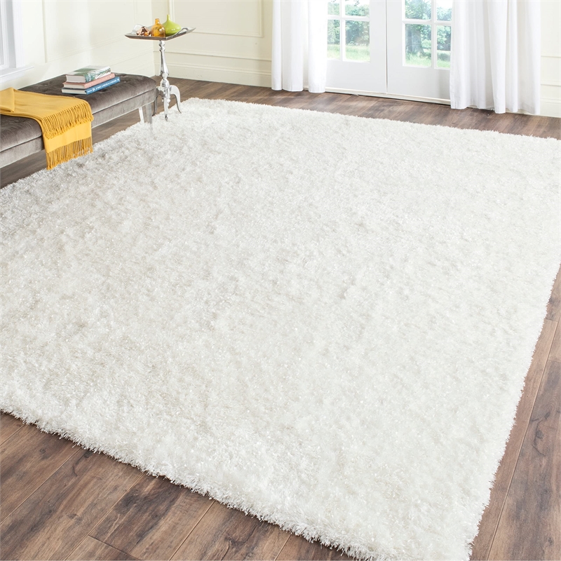 Safavieh Malibu Shag 3' X 5' Hand Tufted Rug in Charcoal