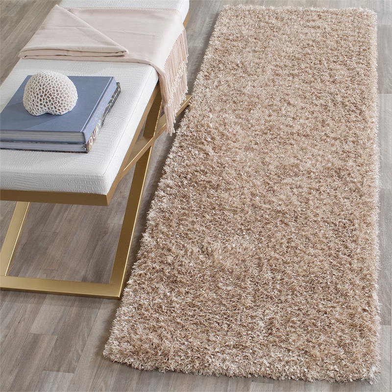Safavieh Malibu Shag 3' X 5' Hand Tufted Rug in Charcoal
