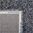 Safavieh Malibu Shag 5' Round Hand Tufted Rug in Charcoal